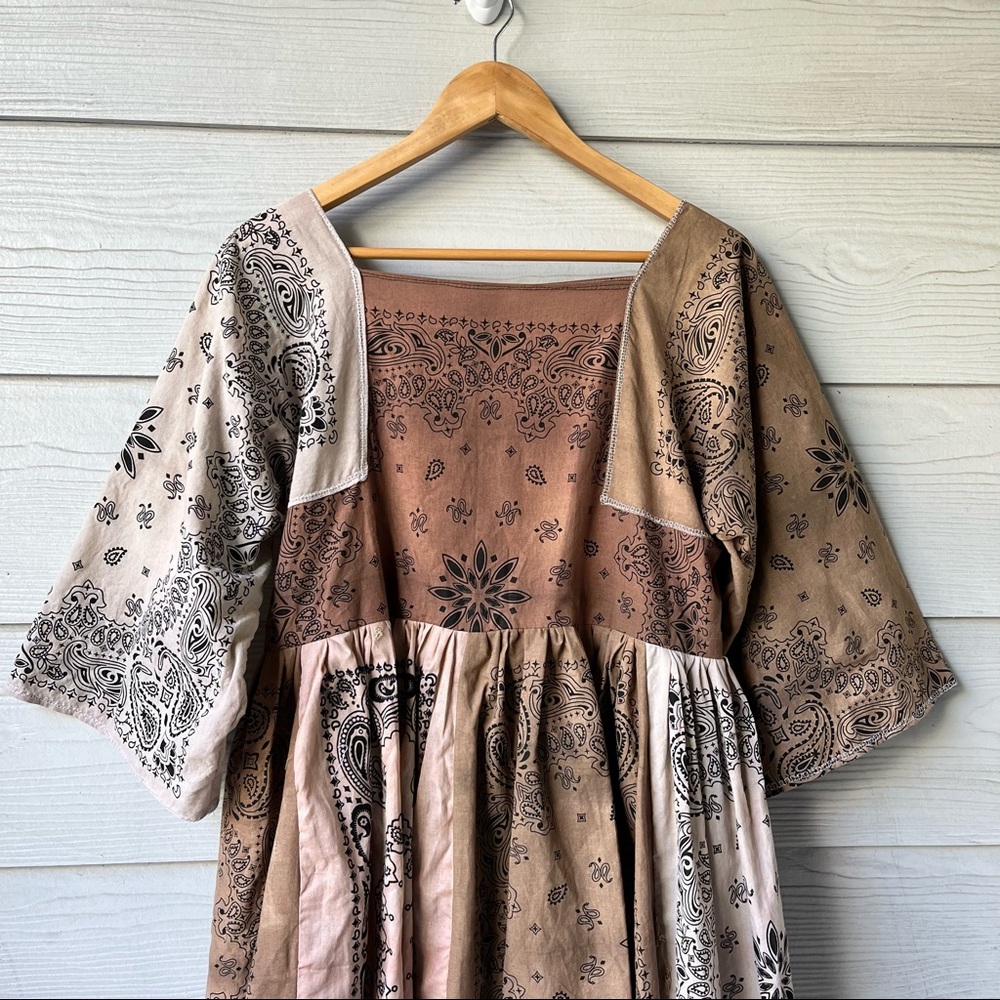 Handmade Bandana Dress SKU 7780 Muddy/Earthy - Picture 9 of 16